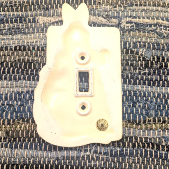 Vintage "Takakashi" San Francisco Bunny Rabbit Ceramic Light Switch Cover - Picture 3 of 6